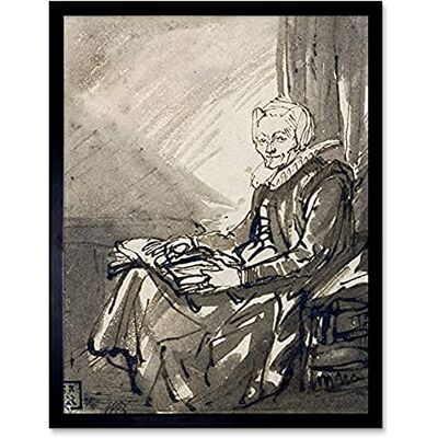 Fine Art Prints Rembrandt Seated Woman With An Open Book On Her Lap Unframed Wall Art Print Poster Home Decor Premium Fine Art Prints Rembrandt Seated Woman With An Open Book On Her Lap Unframed Wall Art Print Poster Home Decor Premium