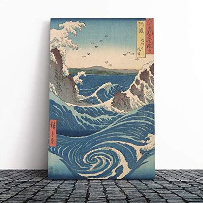 Big Box Art Canvas Print Wall Art Hiroshige Japanese Oriental Awa Province, Naruto Whirlpools Mounted Stretched Framed Picture Home Decor for Kitchen, Living Room, Bedroom, Multi-Colour, 24x16 Inch Big Box Art Canvas Print Wall Art Hiroshige Japanese Oriental Awa Province, Naruto Whirlpools Mounted Stretched Framed Picture Home Decor for Kitchen, Living Room, Bedroom, Multi-Colour, 24x16 Inch