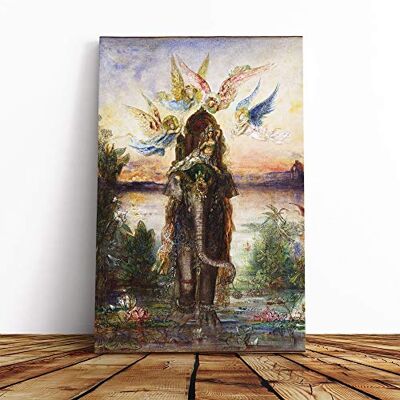 Big Box Art Gustave Moreau The Sacred Elephant Canvas Print Gallery Wrapped 30mm Frame Wall Art 24x16 inches Ready to Hang Modern Animals Picture Living Room Bedroom Lounge Office Big Box Art Gustave Moreau The Sacred Elephant Canvas Print Gallery Wrapped 30mm Frame Wall Art 24x16 inches Ready to Hang Modern Animals Picture Living Room Bedroom Lounge Office