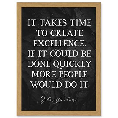 Artery8 - Slate Quote John Wooden - Wall Art Print Artery8 - Slate Quote John Wooden - Wall Art Print