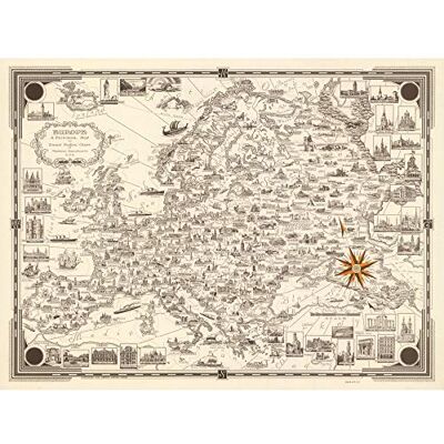 Artery8 1938 Ernest Dudley Chase Pictorial Map Of Europe Art Print Canvas Premium Wall Decor Poster Mural Artery8 1938 Ernest Dudley Chase Pictorial Map Of Europe Art Print Canvas Premium Wall Decor Poster Mural