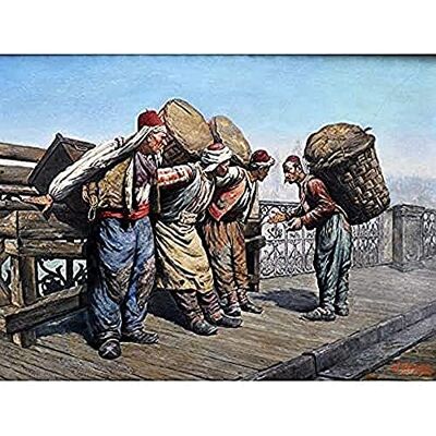 Fine Art Prints Agopyan Porters Karakoy Bridge Painting Istanbul Vintage Art Print Canvas Premium Wall Decor Poster Mural Fine Art Prints Agopyan Porters Karakoy Bridge Painting Istanbul Vintage Art Print Canvas Premium Wall Decor Poster Mural