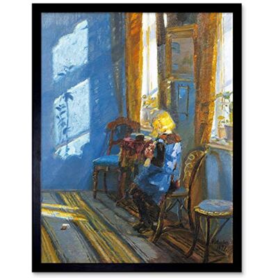 Fine Art Prints Anna Ancher Sunlight In The Blue Room Art Print Framed Poster Wall Decor 12x16 inch Fine Art Prints Anna Ancher Sunlight In The Blue Room Art Print Framed Poster Wall Decor 12x16 inch