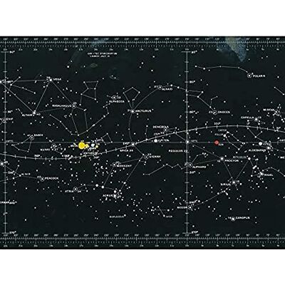 Artery8 Space CSM-TEC Apollo 11 Star Chart Map Galaxy Unframed Wall Art Print Poster Home Decor Premium Artery8 Space CSM-TEC Apollo 11 Star Chart Map Galaxy Unframed Wall Art Print Poster Home Decor Premium