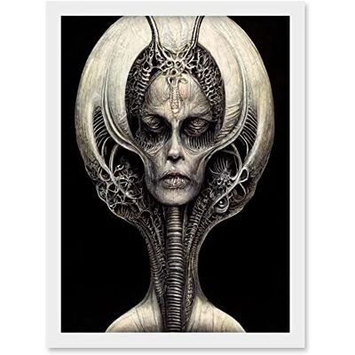 Doppelganger33 LTD Alien Queen Gothic Illustration Artwork Framed A3 Wall Art Print Doppelganger33 LTD Alien Queen Gothic Illustration Artwork Framed A3 Wall Art Print
