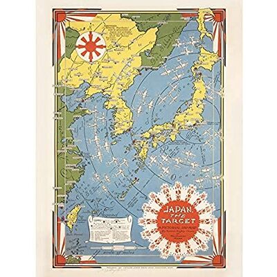 Artery8 1942 Ernest Dudley Chase Japan Target Map Art Print Canvas Premium Wall Decor Poster Mural Artery8 1942 Ernest Dudley Chase Japan Target Map Art Print Canvas Premium Wall Decor Poster Mural