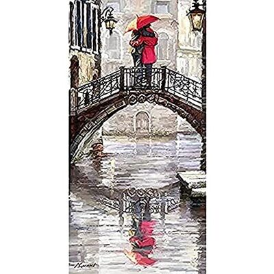 The Art Group "Richard Macneil Canal Bridge Canvas Print, Multi-Colour, 50 x 100 x 1.3 cm The Art Group "Richard Macneil Canal Bridge Canvas Print, Multi-Colour, 50 x 100 x 1.3 cm