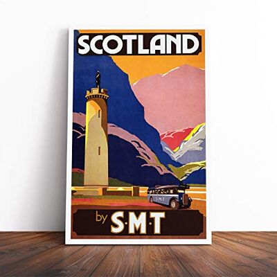 Big Box Art Travel Poster Scotland Canvas Print Gallery Wrapped 30mm Frame Wall Art 20x14 inches Ready to Hang Retro Picture Living Room Bedroom Lounge Office Big Box Art Travel Poster Scotland Canvas Print Gallery Wrapped 30mm Frame Wall Art 20x14 inches Ready to Hang Retro Picture Living Room Bedroom Lounge Office