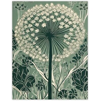 Artery8 Single Allium Flower Modern Painting Green White Florets Wildflower Spring Bloom Nature Colourful Bright Floral Modern Artwork Large Wall Art Poster Print Thick Paper 18X24 Inch Artery8 Single Allium Flower Modern Painting Green White Florets Wildflower Spring Bloom Nature Colourful Bright Floral Modern Artwork Large Wall Art Poster Print Thick Paper 18X24 Inch