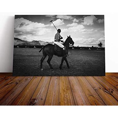 Big Box Art Polo Horse Canvas Print Gallery Wrapped 30mm Frame Wall Art 30x20 inches Ready to Hang Modern Animals Picture Living Room Bedroom Lounge Office Big Box Art Polo Horse Canvas Print Gallery Wrapped 30mm Frame Wall Art 30x20 inches Ready to Hang Modern Animals Picture Living Room Bedroom Lounge Office