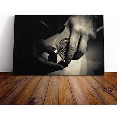 Big Box Art Pool Cue Canvas Print Gallery Wrapped 30mm Frame Wall Art 30x20 inches Ready to Hang Modern Picture Living Room Bedroom Lounge Office Big Box Art Pool Cue Canvas Print Gallery Wrapped 30mm Frame Wall Art 30x20 inches Ready to Hang Modern Picture Living Room Bedroom Lounge Office