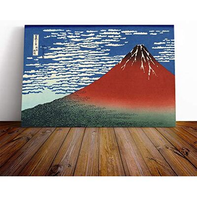 Big Box Art Hokusai Japanese Oriental Red Fuji Canvas Print Gallery Wrapped 30mm Frame Wall Art 24x16 inches Ready to Hang Asian Picture Living Room Bedroom Lounge Office Big Box Art Hokusai Japanese Oriental Red Fuji Canvas Print Gallery Wrapped 30mm Frame Wall Art 24x16 inches Ready to Hang Asian Picture Living Room Bedroom Lounge Office