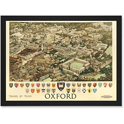 Artery8 - Travel Oxford - England - UK Heraldry - Art Print Artery8 - Travel Oxford - England - UK Heraldry - Art Print