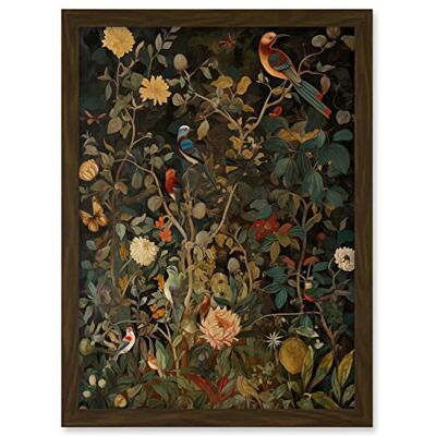 Artery8 Audubon Style Birds in Spring Flower Field Modern Artwork Framed A3 Wall Art Print Artery8 Audubon Style Birds in Spring Flower Field Modern Artwork Framed A3 Wall Art Print