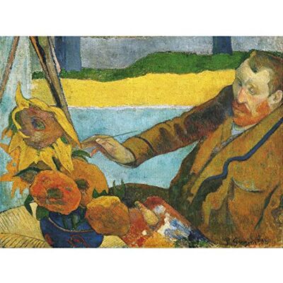 Fine Art Prints Paul Gauguin Vincent Van Gogh Painting Sunflowers Large Wall Art Print Canvas Premium Poster Mural Fine Art Prints Paul Gauguin Vincent Van Gogh Painting Sunflowers Large Wall Art Print Canvas Premium Poster Mural
