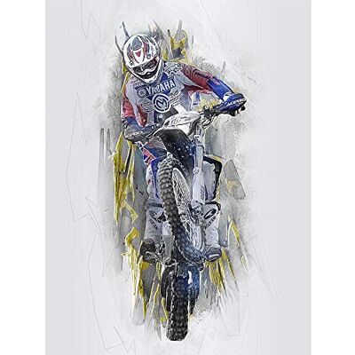 Wee Blue Coo Dirt Bike Motocross Sport Graphic Art Print Poster Wall Decor 12X16 Inch Wee Blue Coo Dirt Bike Motocross Sport Graphic Art Print Poster Wall Decor 12X16 Inch