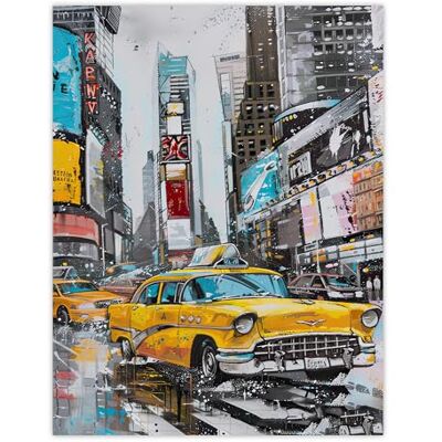 Artery8 New York City Taxi Cars Times Square Cityscape Living Room Large Wall Art Poster Print Thick Paper 18X24 Inch Artery8 New York City Taxi Cars Times Square Cityscape Living Room Large Wall Art Poster Print Thick Paper 18X24 Inch