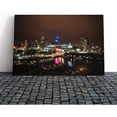 Big Box Art Melbourne at Night Skyline Australia Vol.2 Canvas Print Gallery Wrapped 30mm Frame Wall Art 30x20 inches Ready to Hang Modern Cityscape Picture Living Room Bedroom Lounge Office Big Box Art Melbourne at Night Skyline Australia Vol.2 Canvas Print Gallery Wrapped 30mm Frame Wall Art 30x20 inches Ready to Hang Modern Cityscape Picture Living Room Bedroom Lounge Office