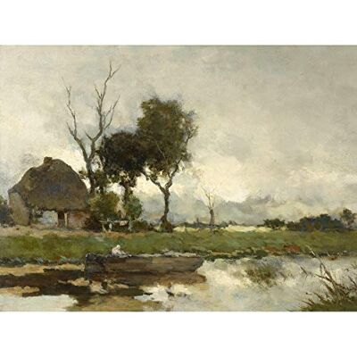 Artery8 Weissenbruch Autumn Landscape Cottage Painting Art Print Canvas Premium Wall Decor Poster Mural Artery8 Weissenbruch Autumn Landscape Cottage Painting Art Print Canvas Premium Wall Decor Poster Mural