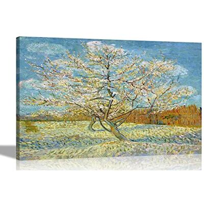 Artley Prints The Pink Peach Tree by Vincent Van Gogh Canvas Wall Art l Colourful Framed Pictures l Landscape Artwork Extra Large 101 x 76cm (40 x 30 inches) Artley Prints The Pink Peach Tree by Vincent Van Gogh Canvas Wall Art l Colourful Framed Pictures l Landscape Artwork Extra Large 101 x 76cm (40 x 30 inches)