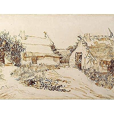 Fine Art Prints Vincent Van Gogh Two Cottages At Saintes Maries De La Mer Unframed Wall Art Print Poster Home Decor Premium Fine Art Prints Vincent Van Gogh Two Cottages At Saintes Maries De La Mer Unframed Wall Art Print Poster Home Decor Premium