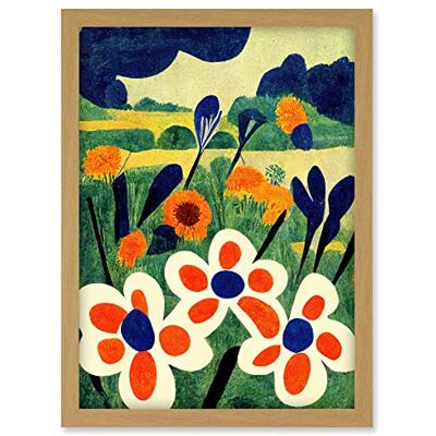 Doppelganger33 LTD Henri Matisse Style Meadow Flowers Iris Artwork Framed A3 Wall Art Print Doppelganger33 LTD Henri Matisse Style Meadow Flowers Iris Artwork Framed A3 Wall Art Print