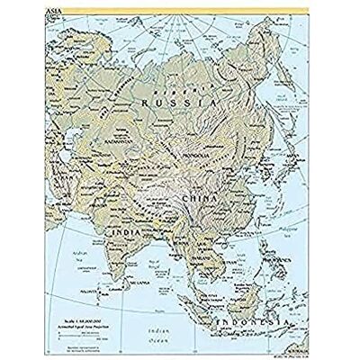 Fine Art Prints CIA 2004 Map Asia Continent China Russia India Art Print Canvas Premium Wall Decor Poster Mural Fine Art Prints CIA 2004 Map Asia Continent China Russia India Art Print Canvas Premium Wall Decor Poster Mural