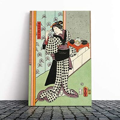 Big Box Art Wall Woman Japanese Oriental Art (3) Canvas Print Gallery Wrapped 30mm Frame Wall Art 30x20 inches Ready to Hang Asian People Picture Living Room Bedroom Lounge Office Big Box Art Wall Woman Japanese Oriental Art (3) Canvas Print Gallery Wrapped 30mm Frame Wall Art 30x20 inches Ready to Hang Asian People Picture Living Room Bedroom Lounge Office