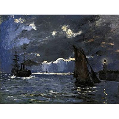 Fine Art Prints Claude Monet A Seascape Shipping By Moonlight Large Art Print Poster Wall Decor Premium Mural Fine Art Prints Claude Monet A Seascape Shipping By Moonlight Large Art Print Poster Wall Decor Premium Mural