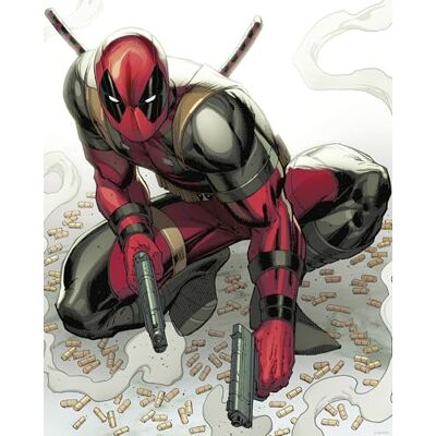 Komar Marvel Deadpool Bullets Wall Picture 40 x 50 cm Children's Room Wall Decoration Komar Marvel Deadpool Bullets Wall Picture 40 x 50 cm Children's Room Wall Decoration