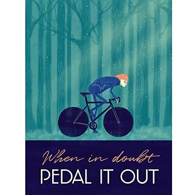 Wee Blue Coo Sport Pedal It Out Cycling Bike Art Print Poster Wall Decor 12X16 Inch Wee Blue Coo Sport Pedal It Out Cycling Bike Art Print Poster Wall Decor 12X16 Inch