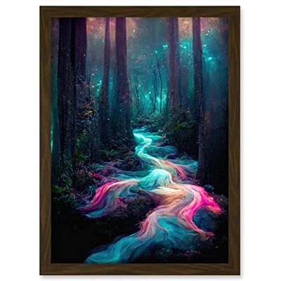 Artery8 - The Enchanted Forest - brown - A4 - Wall Art Artery8 - The Enchanted Forest - brown - A4 - Wall Art