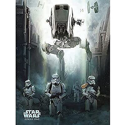 Star Wars Pyramid International WDC99779 Rogue One Stormtrooper Patrol Canvas Print, Cotton Blend, Multi-Colour, 60 x 80 cm Star Wars Pyramid International WDC99779 Rogue One Stormtrooper Patrol Canvas Print, Cotton Blend, Multi-Colour, 60 x 80 cm