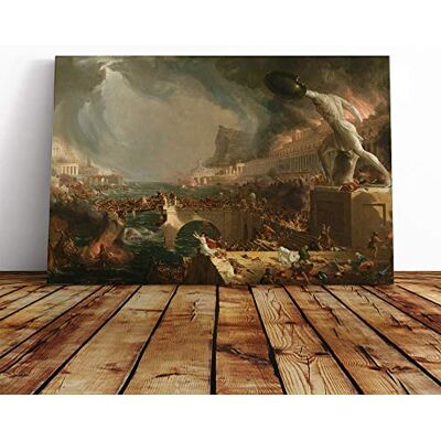 Big Box Art Thomas Cole Course of Empire Vol.2 Canvas Print Gallery Wrapped 30mm Frame Wall Art 24x16 inches Ready to Hang Modern Picture Living Room Bedroom Lounge Office Big Box Art Thomas Cole Course of Empire Vol.2 Canvas Print Gallery Wrapped 30mm Frame Wall Art 24x16 inches Ready to Hang Modern Picture Living Room Bedroom Lounge Office