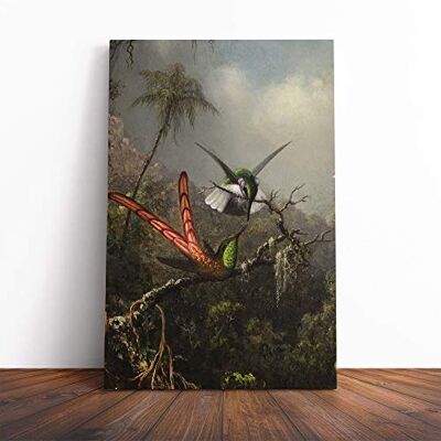 Big Box Art Martin Johnson Heade Orchid with Two Hummingbirds Canvas Print Gallery Wrapped 30mm Frame Wall Art 24x16 inches Ready to Hang Modern Floral Picture Living Room Bedroom Lounge Office Big Box Art Martin Johnson Heade Orchid with Two Hummingbirds Canvas Print Gallery Wrapped 30mm Frame Wall Art 24x16 inches Ready to Hang Modern Floral Picture Living Room Bedroom Lounge Office