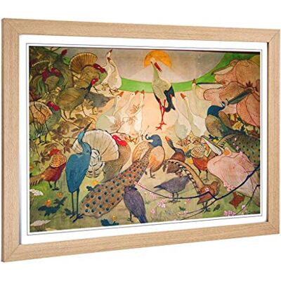 Big Box Art Framed Print of Vintage Birds Design Wall Art Picture Home Decor for Kitchen, Living, Dining Room, Lounge, Bedroom, Hallway, Office, Oak, A2 / 24.5x18 Inch / 62x45cm Big Box Art Framed Print of Vintage Birds Design Wall Art Picture Home Decor for Kitchen, Living, Dining Room, Lounge, Bedroom, Hallway, Office, Oak, A2 / 24.5x18 Inch / 62x45cm