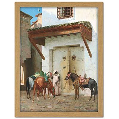 Fine Art Prints Gerome Horses Held By Slave Painting Large Framed Art Print Poster Wall Decor 18x24 in Fine Art Prints Gerome Horses Held By Slave Painting Large Framed Art Print Poster Wall Decor 18x24 in
