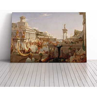 Big Box Art Thomas Cole Course of Empire Canvas Print Gallery Wrapped 30mm Frame Wall Art 20x14 inches Ready to Hang Modern Picture Living Room Bedroom Lounge Office Big Box Art Thomas Cole Course of Empire Canvas Print Gallery Wrapped 30mm Frame Wall Art 20x14 inches Ready to Hang Modern Picture Living Room Bedroom Lounge Office