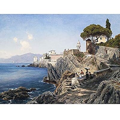 Fine Art Prints Lutteroth Sturla Shore Genoa Italy Seascape Painting Unframed Wall Art Print Poster Home Decor Premium Fine Art Prints Lutteroth Sturla Shore Genoa Italy Seascape Painting Unframed Wall Art Print Poster Home Decor Premium