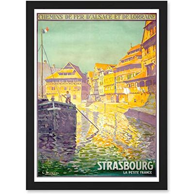 Artery8 - Vintage Travel Advert Strasbourg - Wall Art Artery8 - Vintage Travel Advert Strasbourg - Wall Art