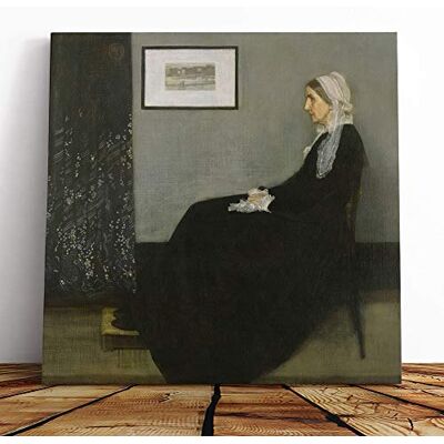 Big Box Art Canvas Print Wall Art James McNeill Whistler Artists Mother Mounted & Stretched Box Frame Picture Home Decor for Kitchen, Living Room, Bedroom, Hallway, Muli-Colour, 14x14 Inch Big Box Art Canvas Print Wall Art James McNeill Whistler Artists Mother Mounted & Stretched Box Frame Picture Home Decor for Kitchen, Living Room, Bedroom, Hallway, Muli-Colour, 14x14 Inch