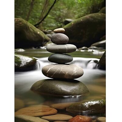 Artery8 Zen Massage Stone Photograph Waterfall River Nature Beauty Salon Therapy Room Extra Large XL Wall Art Poster Print Artery8 Zen Massage Stone Photograph Waterfall River Nature Beauty Salon Therapy Room Extra Large XL Wall Art Poster Print