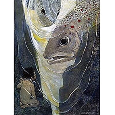 Fine Art Prints Smith Water Babies Tom Fish Book Illustration Unframed Wall Art Print Poster Home Decor Premium Fine Art Prints Smith Water Babies Tom Fish Book Illustration Unframed Wall Art Print Poster Home Decor Premium