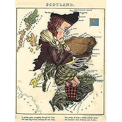 Fine Art Prints Lancaster 1869 Pictorial Map Scotland Piper Fun Art Print Canvas Premium Wall Decor Poster Mural Fine Art Prints Lancaster 1869 Pictorial Map Scotland Piper Fun Art Print Canvas Premium Wall Decor Poster Mural