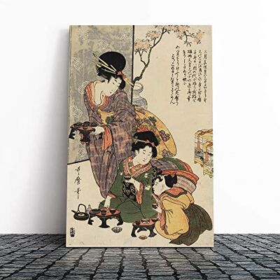 Big Box Art Wall Kitagawa Utamaro Vintage Japanese Oriental Art Canvas Print 24x16 Inch Big Box Art Wall Kitagawa Utamaro Vintage Japanese Oriental Art Canvas Print 24x16 Inch