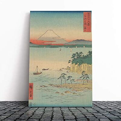 Big Box Art Hiroshige Japanese Oriental Fuji from Miura Canvas Print Gallery Wrapped 30mm Frame Wall Art 24x16 inches Ready to Hang Asian Picture Living Room Bedroom Lounge Office Big Box Art Hiroshige Japanese Oriental Fuji from Miura Canvas Print Gallery Wrapped 30mm Frame Wall Art 24x16 inches Ready to Hang Asian Picture Living Room Bedroom Lounge Office
