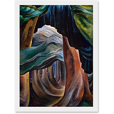 Artery8 - Emily Carr Forest BC - A4 - Framed - Wall Art Artery8 - Emily Carr Forest BC - A4 - Framed - Wall Art
