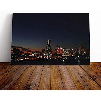 Big Box Art Japan Yokohama Skyline City Canvas Print Gallery Wrapped 30mm Frame Wall Art 24x16 inches Ready to Hang Modern Cityscape Picture Living Room Bedroom Lounge Office Big Box Art Japan Yokohama Skyline City Canvas Print Gallery Wrapped 30mm Frame Wall Art 24x16 inches Ready to Hang Modern Cityscape Picture Living Room Bedroom Lounge Office