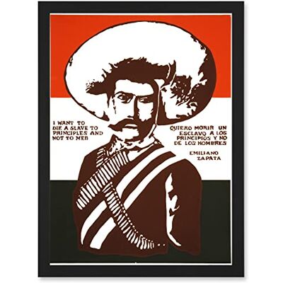 Artery8 - Mexico Zapata Revolutionary Martyr Mexican - Framed - Wall Art Print Artery8 - Mexico Zapata Revolutionary Martyr Mexican - Framed - Wall Art Print