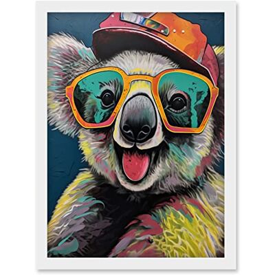 Artery8 - Koala Bear Art - A4 - Framed - Wall Art Print Artery8 - Koala Bear Art - A4 - Framed - Wall Art Print